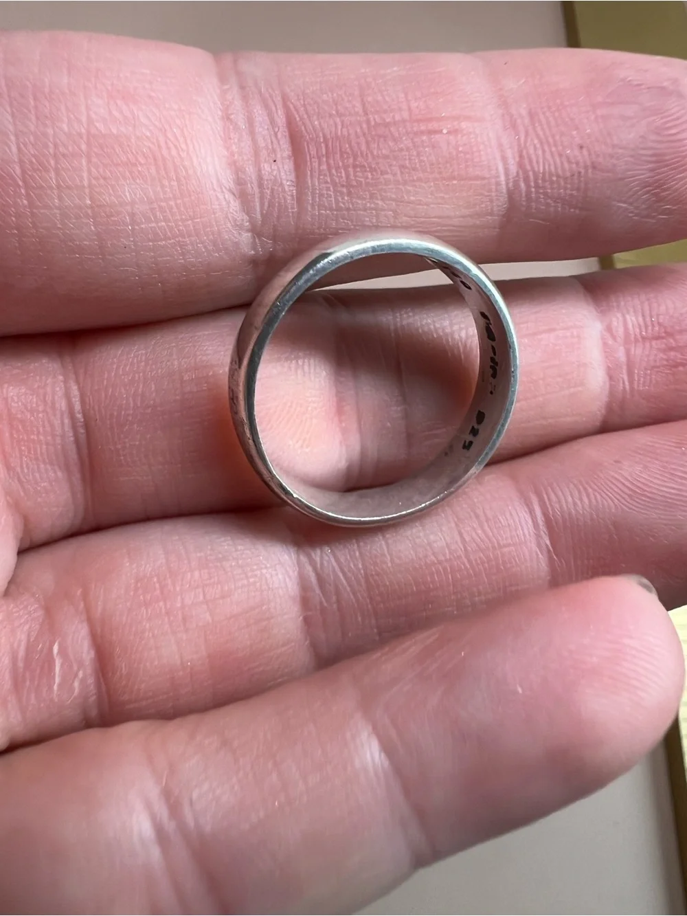 Classic Sterling Silver Men’s Dome Band Ring